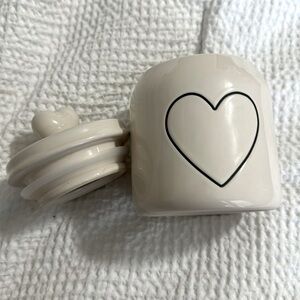 Small Rae Dunn valentines Day Heart canister